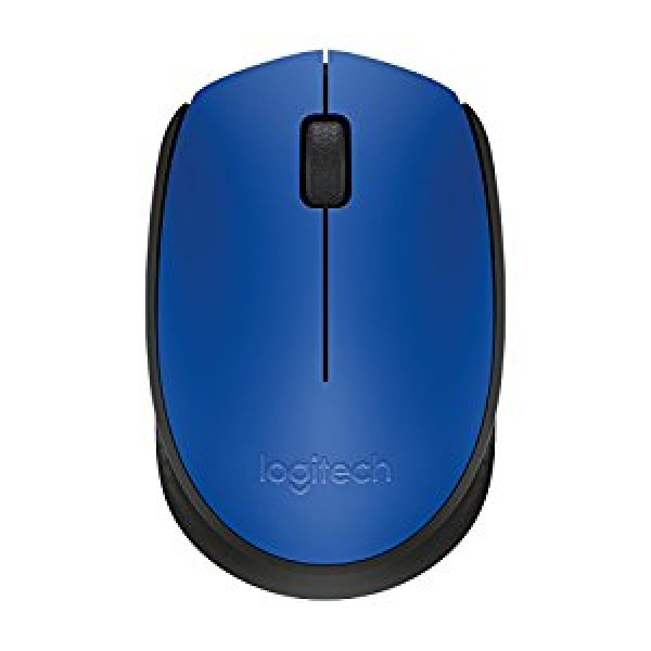 Беспроводная мышь Logitech M171 Синяя, Оптическая мышь для ноутбуков, Нано-приемник, Синяя, Розничные продажи